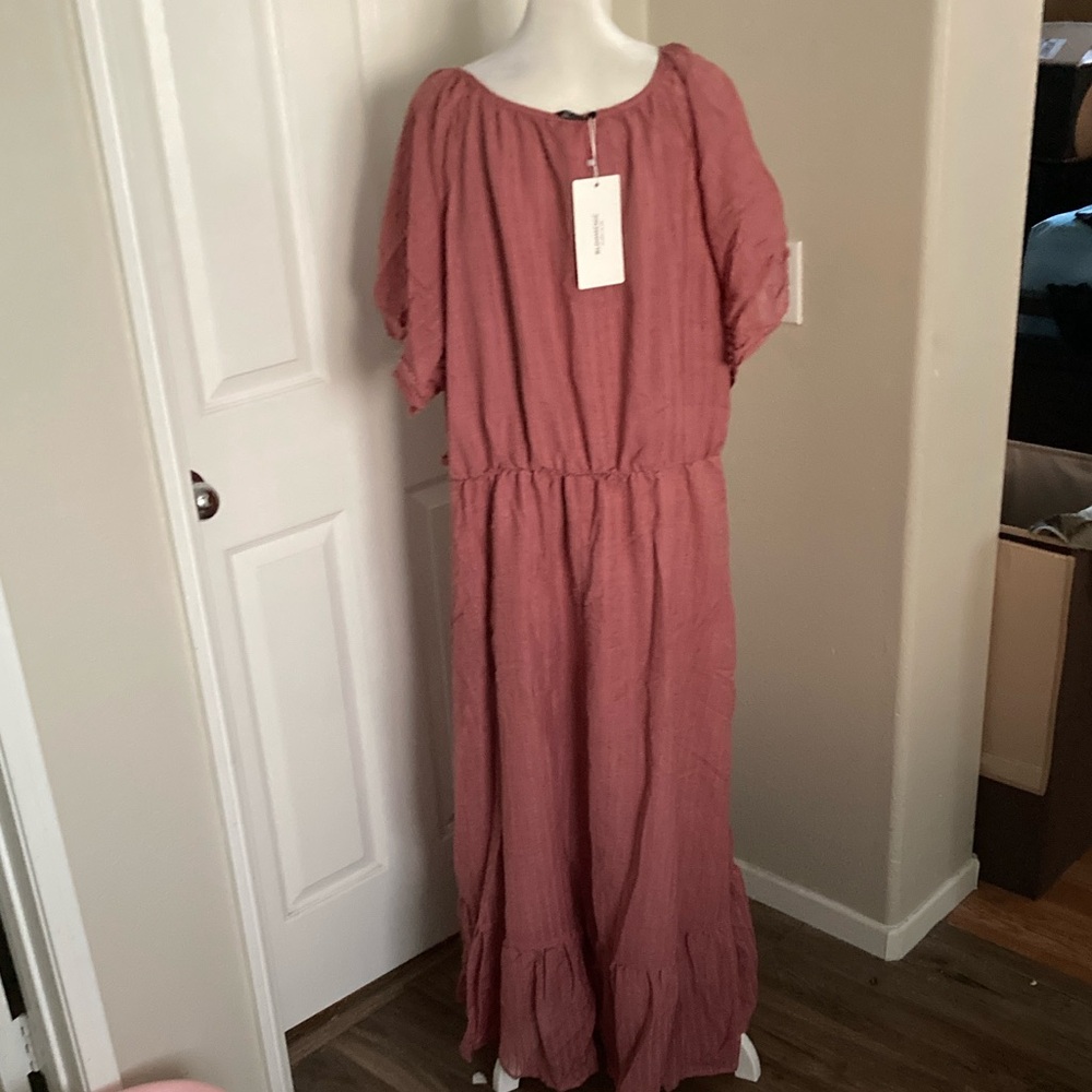 BloomChic Pink Boho Dress Sz 26 NWT - Picture 4 of 6